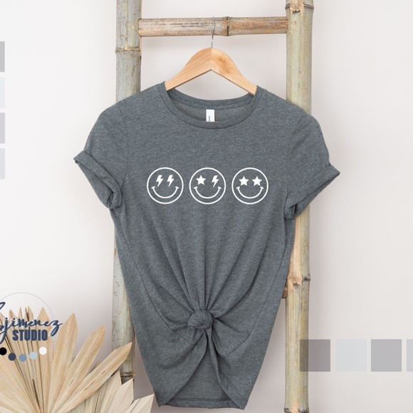 Casual Tshirt, Custom Vinyl Design, Cotton Casual Tshirt, Made to order Tshirt - Picture 2 of 5